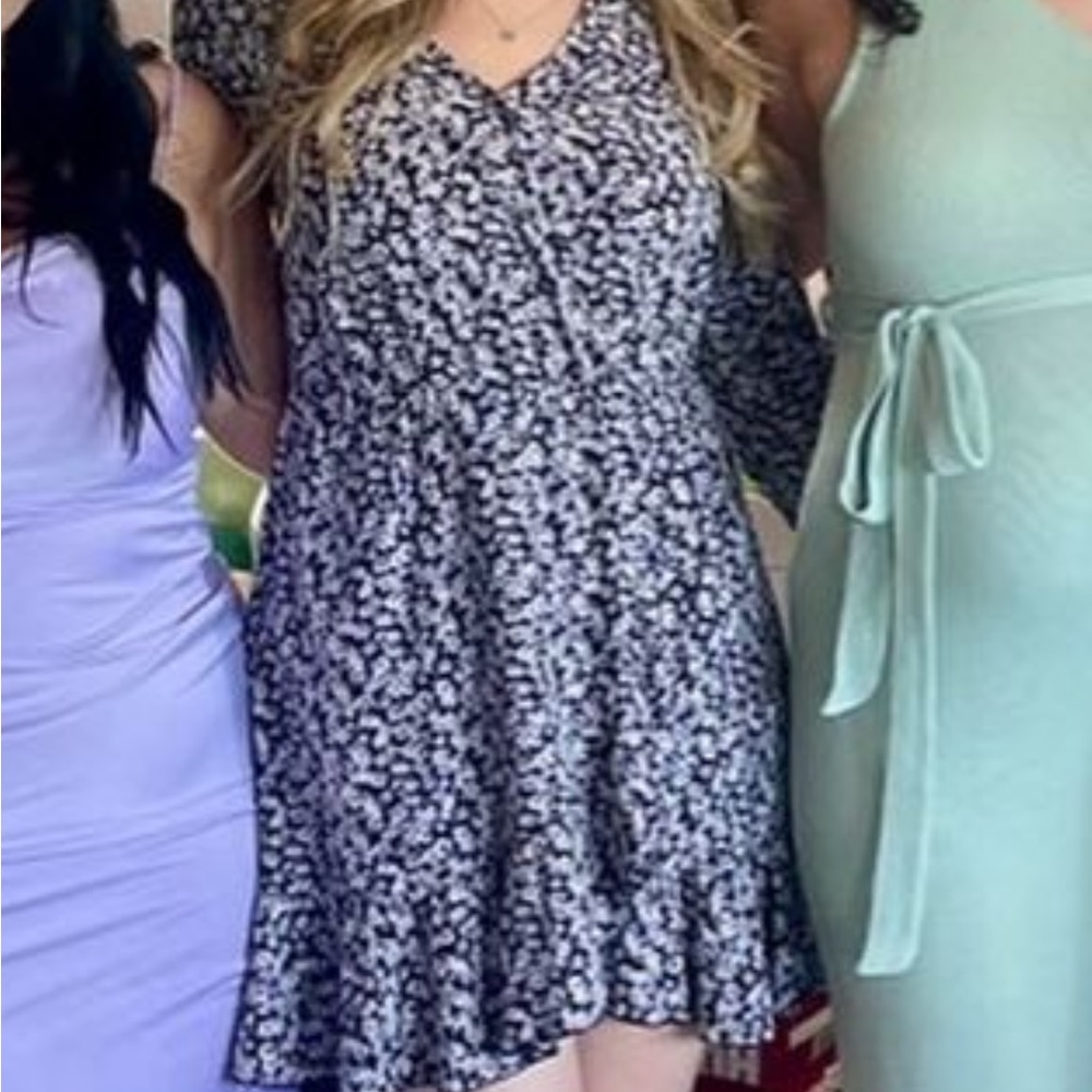 Flowery Long Sleeve Dress